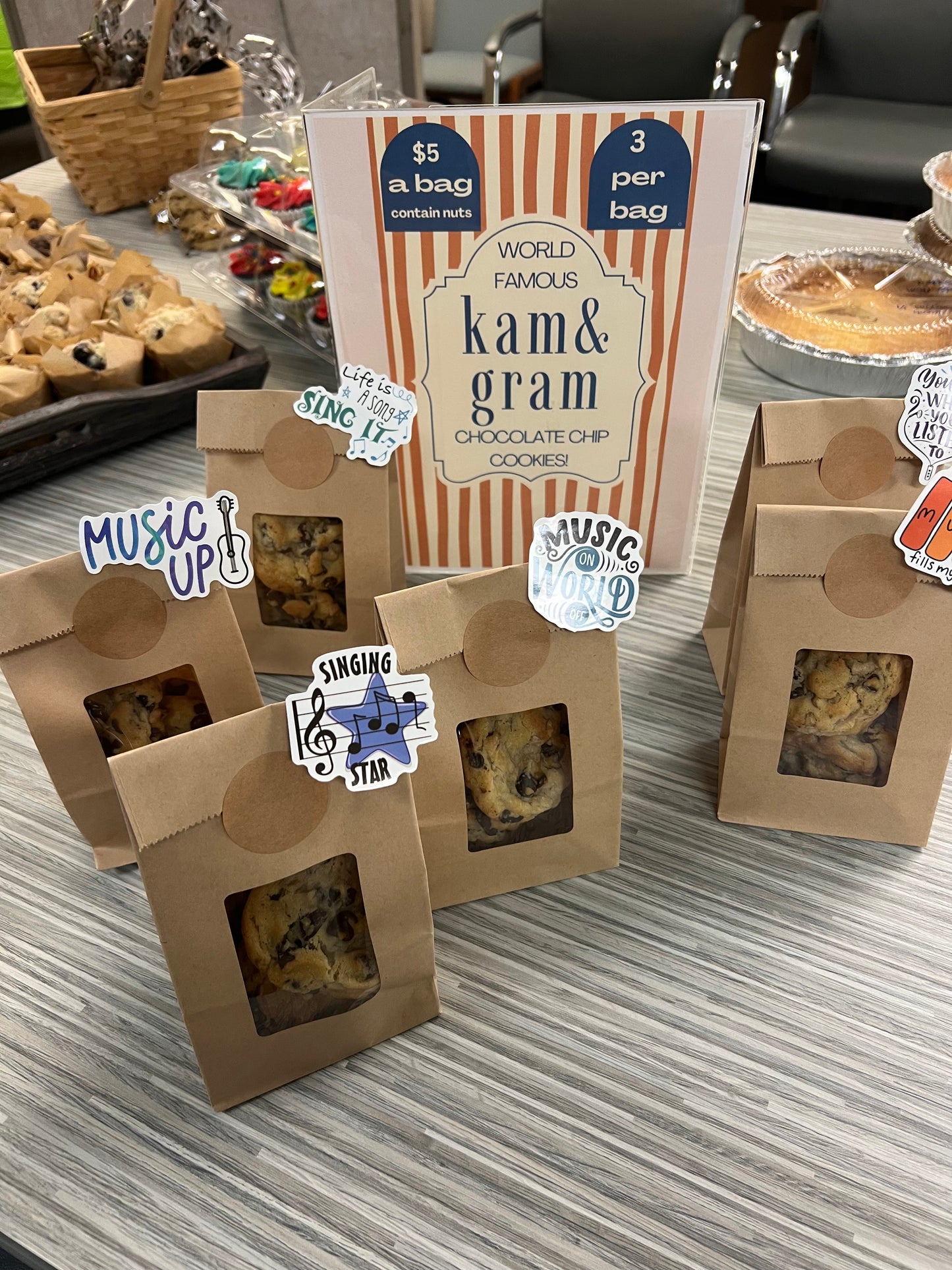 World Famous Kam & Gram Chunky Chocolate Chip Cookies